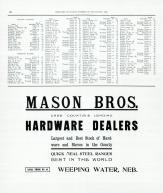 Farmers' Directory - Tipton, Weeping Water, Cass County 1905